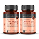 PureClinica Lycopene 50mg bottle with 360 tablets