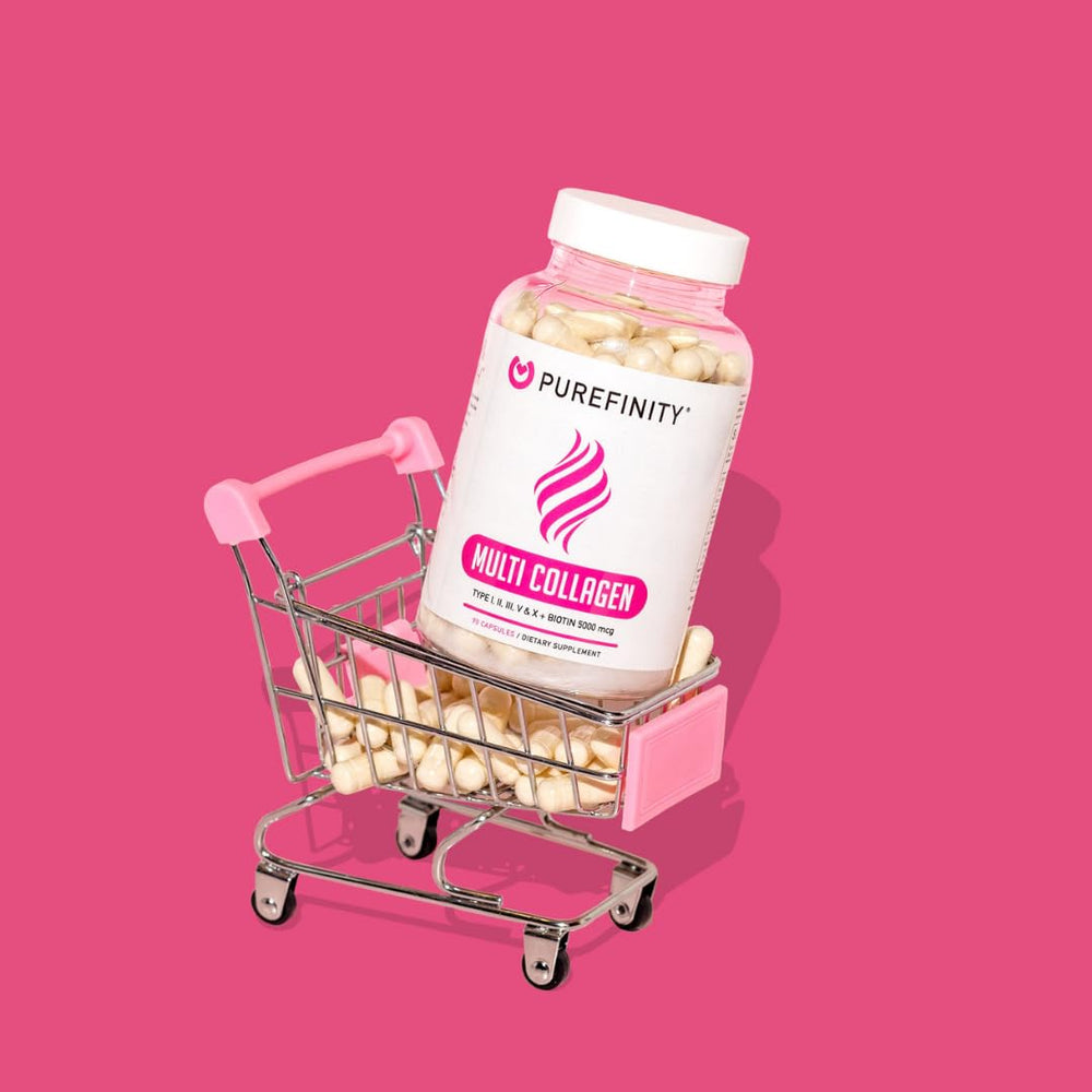 Biotin and Hyaluronic Acid icons featured on packaging