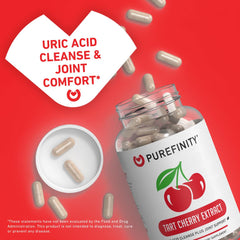 PUREFINITY Tart Cherry Capsules bottle and packaging