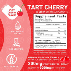 Close-up image of Tart Cherry Gummies