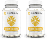 Hero image: PUREFINITY Vitamin C 2000mg capsules pack of 2 (120 capsules total)