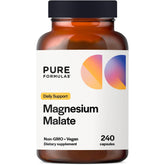 PureFormulas Magnesium Malate Capsules 360 mg – 240-count bottle