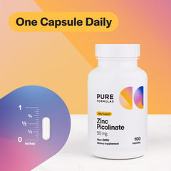 Zinc supplement capsules arranged neatly