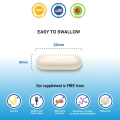 Product label close-up with dosage information