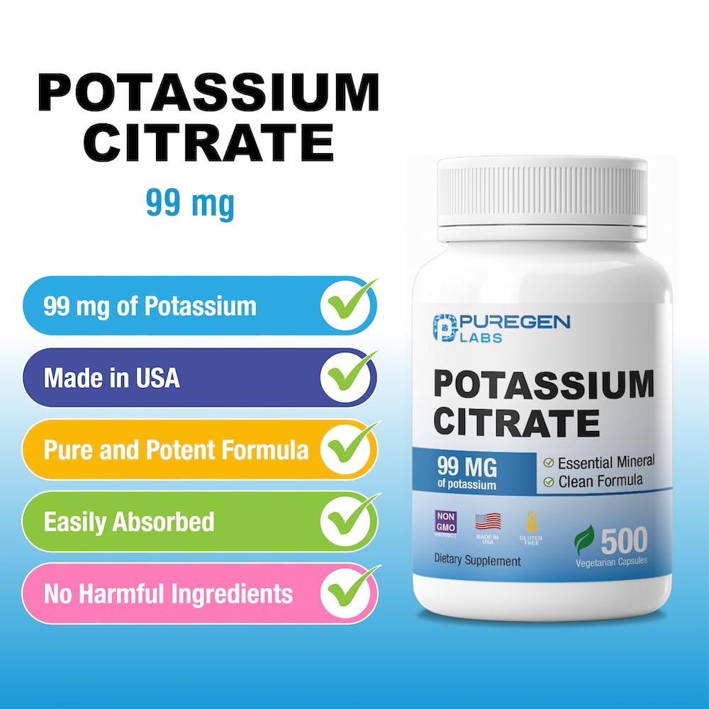 Non-GMO and gluten-free certification for Puregen Labs potassium citrate