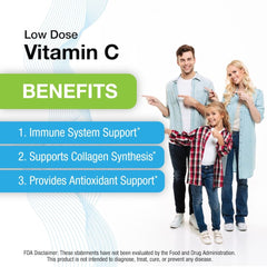 Front view of Puregen Labs Vitamin C bottle