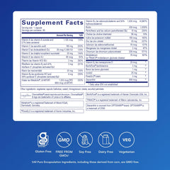 Close-up of PureGenomics Multivitamin label