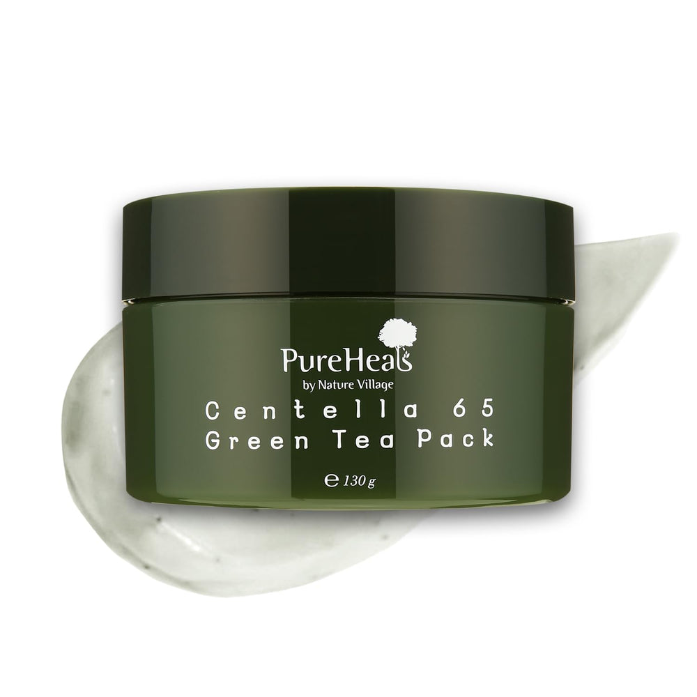 Front view of Pureheal's Centella 65 Green Tea Pack bottle