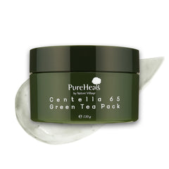 Front view of Pureheal's Centella 65 Green Tea Pack bottle