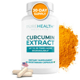 Bottle of PureHealth Curcumin Extract supplement
