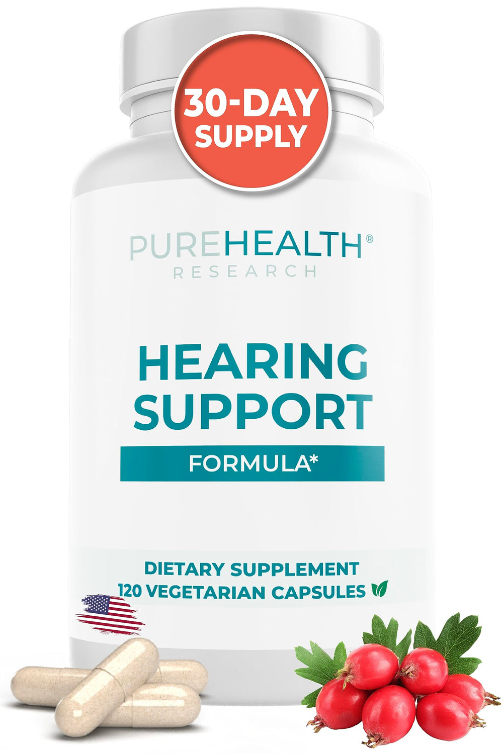 PureHealth Research Hearing Support Formula bottle