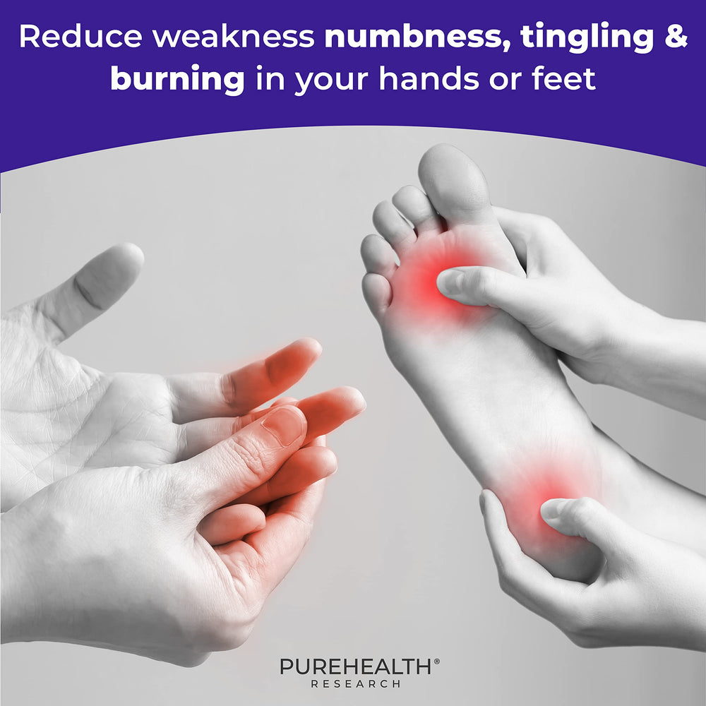 Six-bottle package packaging for PUREHEALTH Nerve Regen Formula