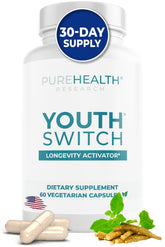 PureHealth Research Youth Switch bottle with 60 capsules