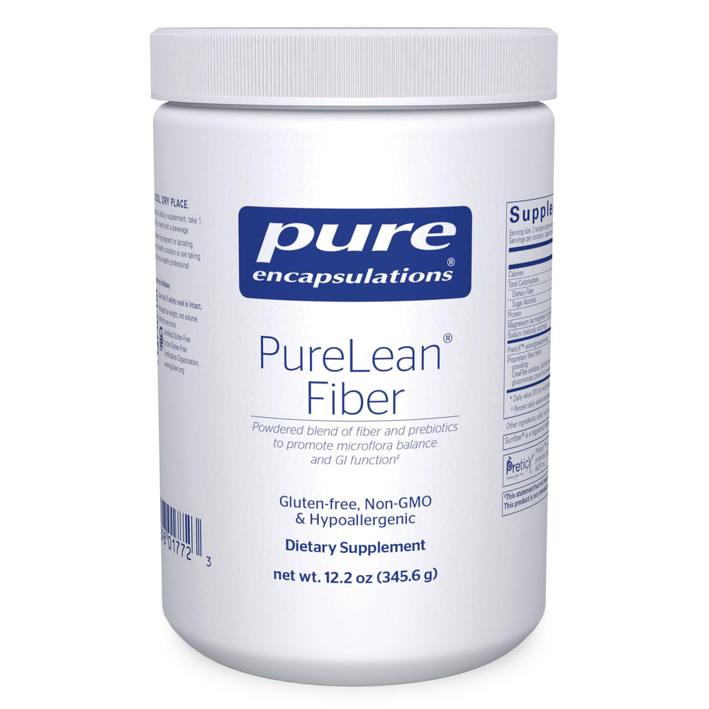 PureLean Fiber powder container label