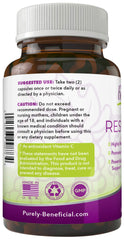 Capsules and bottle close-up