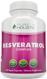 Purely Holistic Resveratrol 1450mg bottle label