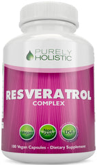 Purely Holistic Resveratrol 1450mg bottle label