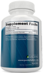 Purely Holistic USA-made label highlighting purity and quality controls