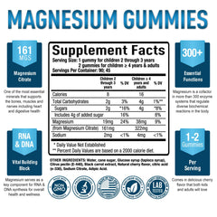 Close-up of cherry-flavored magnesium citrate gummies