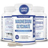 Purely Optimal Magnesium Glycinate 500mg bottle label