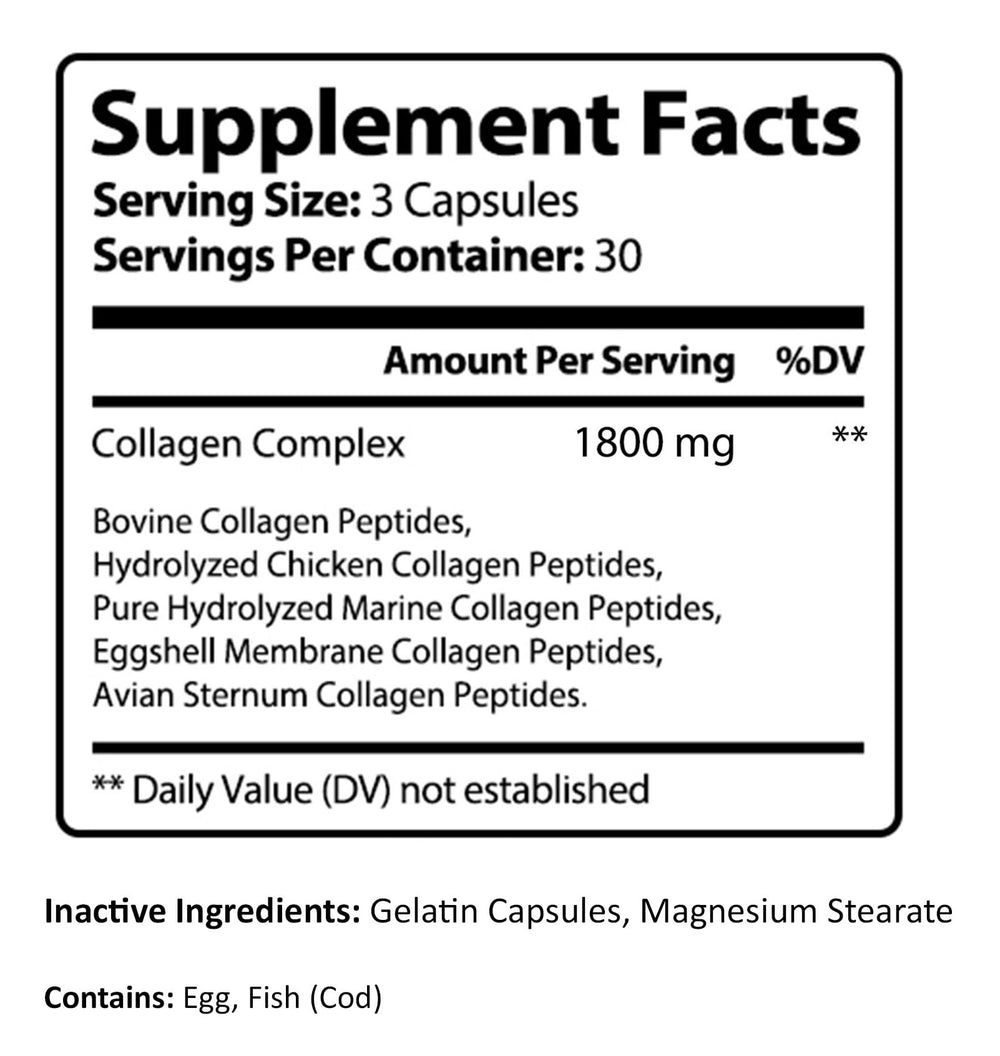 Close-up view of PureNature Collagen Ultra capsules (hydrolyzed collagen)