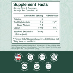 PurePremium Beet Root Gummies sugar-free formula for guilt-free everyday use.