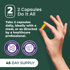 Highly absorbable Black Seed Oil capsule on white