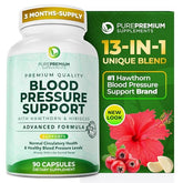 PurePremium Blood Pressure Supplement bottle - front view