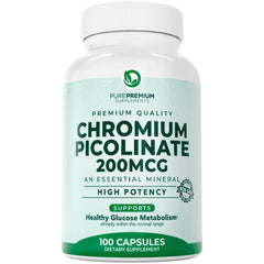PurePremium Chromium Picolinate 200mcg bottle – hero image
