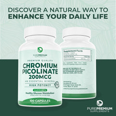 Lifestyle shot of PurePremium Chromium Picolinate on a kitchen counter