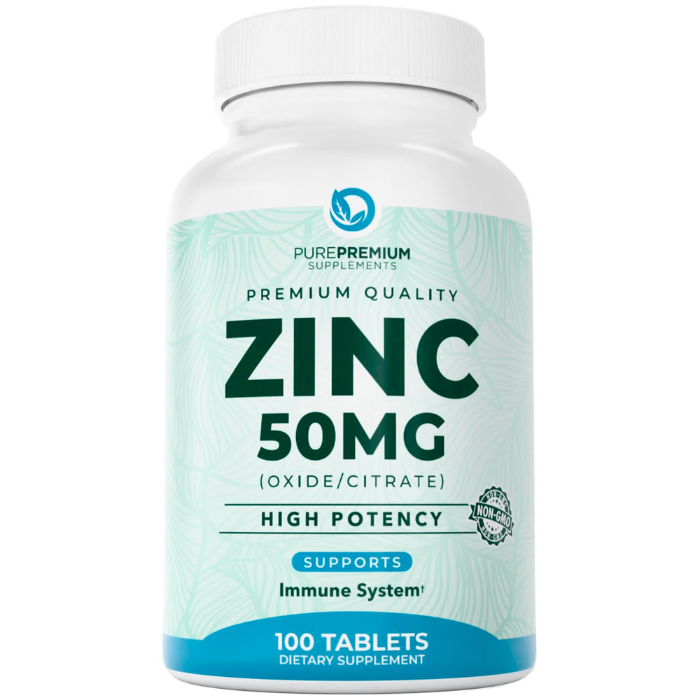 PurePremium Zinc 50mg tablets bottle