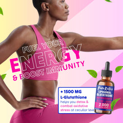 Back label of PureRootss Liposomal Glutathione Pack 2 bottles.