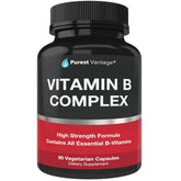 Purest Vantage Vitamin B Complex bottle label