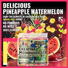 Creatine monohydrate gummies ingredients panel
