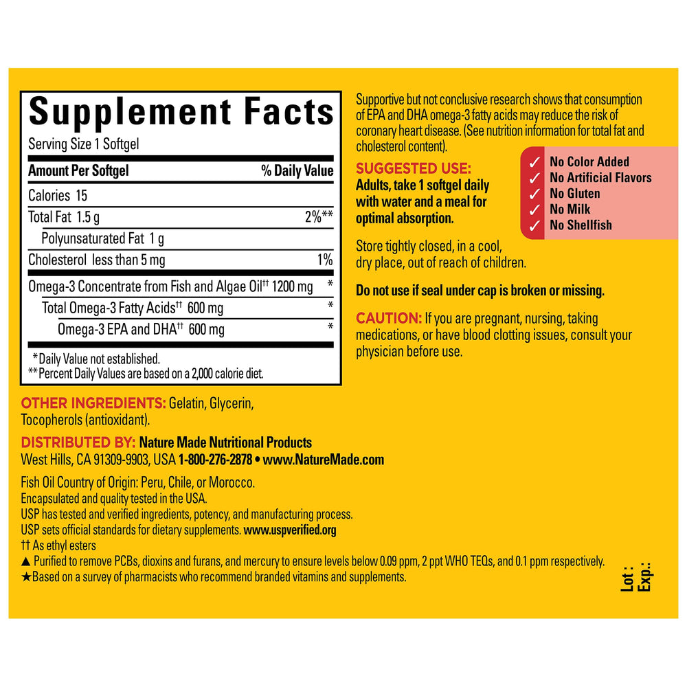 Purified omega-3 oil removing mercury and contaminants