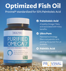 purified omega7 softgels close-up