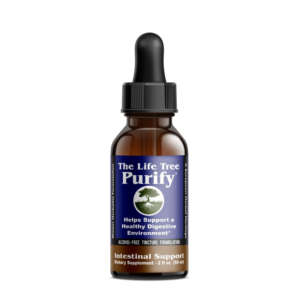 Purify 2oz tincture bottle with label