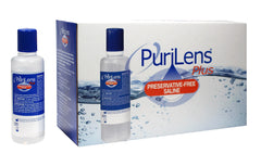 Purilens Plus Preservative-Free Saline bottle label