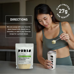 PURIS Organic Pea Protein Powder used in baking to boost protein in recipes.