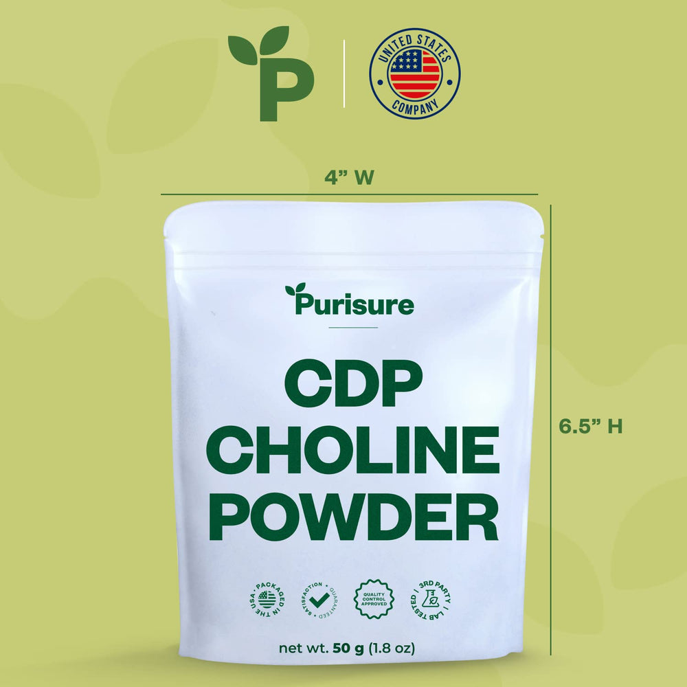 Focus and energy support with Purisure CDP Choline Powder