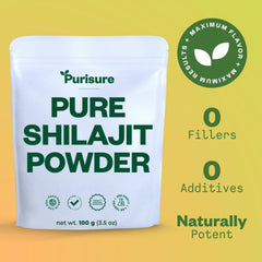 Purusure Shilajit powder scoop for easy daily dosing.
