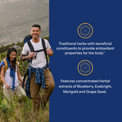 Close-up of Puritan's Pride Blueberry Eyebright Complex caplets