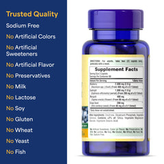 Ingredient highlights for Puritan's Pride Blueberry Eyebright Complex