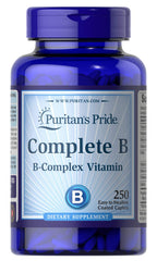 Puritan's Pride Complete B Vitamin B Complex bottle and label