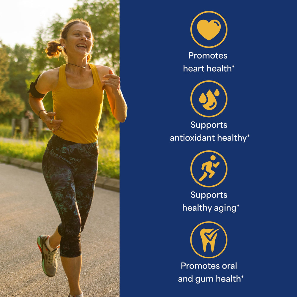 CoQ-10 100mg rapid-release softgels inside bottle