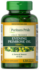 Puritans Pride Evening Primrose Oil 1000 mg softgels with GLA, 120 count