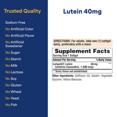 Graphic showing lutein and zeaxanthin for eye health