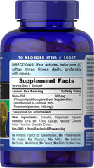 Bottle side showing 120 softgels count