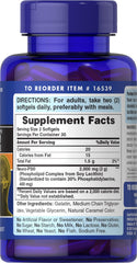 Neuro-PS phosphatidylserine supplement facts label