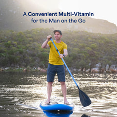 Puritan's Pride One Daily Men's Multivitamin bottle label showing 100 caplets